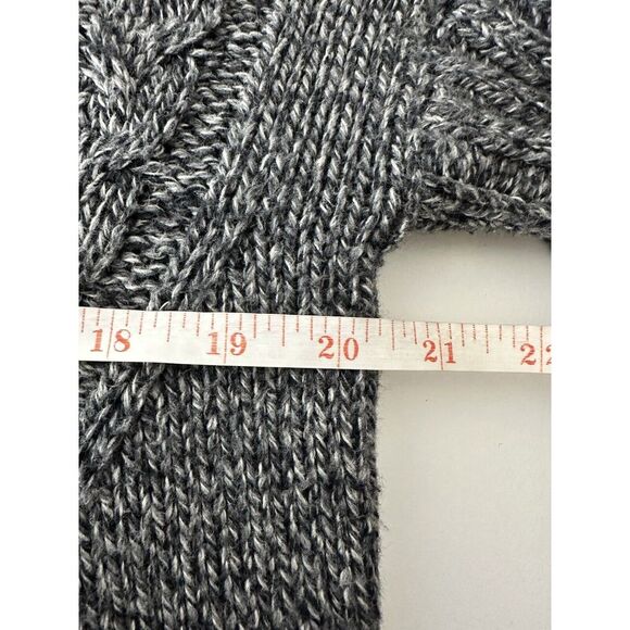 Woolrich Sweater Women Large Gray Merino Wool Blend  Zip‎ Cardigan Outdoor Cozy - Picture 8 of 9